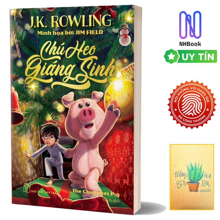 Sách - Chú Heo Giáng Sinh - NXB Trẻ - J K Rowling ( Free book care và Tặng Sổ Tay Xương Rồng )