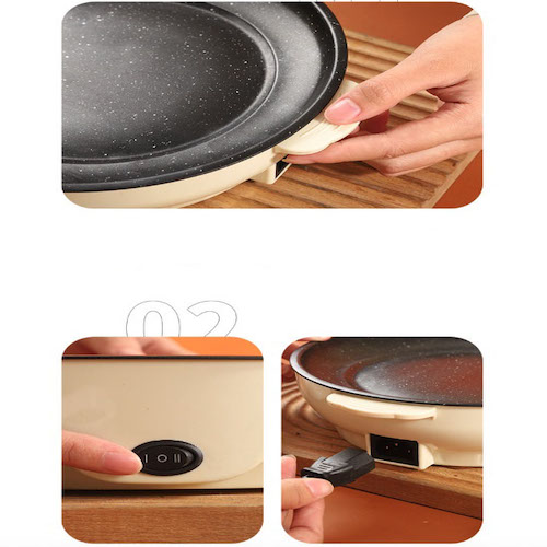 Bếp Nướng Điện Chống Dính Baking Tray Korea  size 26cm