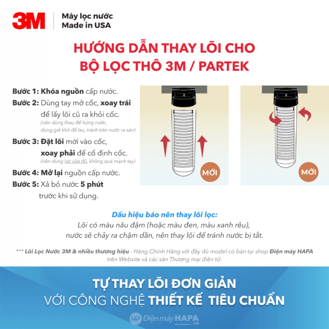 Lõi Lọc Nước 3M Full Models Nhập Khẩu Mỹ - Hàng Chính Hãng 3M - AP110 AP2-C405-SG AP2C405SG RT20B16G20NN HSF-IR HSFIR HF10-MS HF20-MS HF20MS BREW120 FF100 3MFF101 HF40-S HF40S HF90-S HF90S AP420 HF90 HF8-S HF8S AP917HD-S AP917HDS PARTEK...