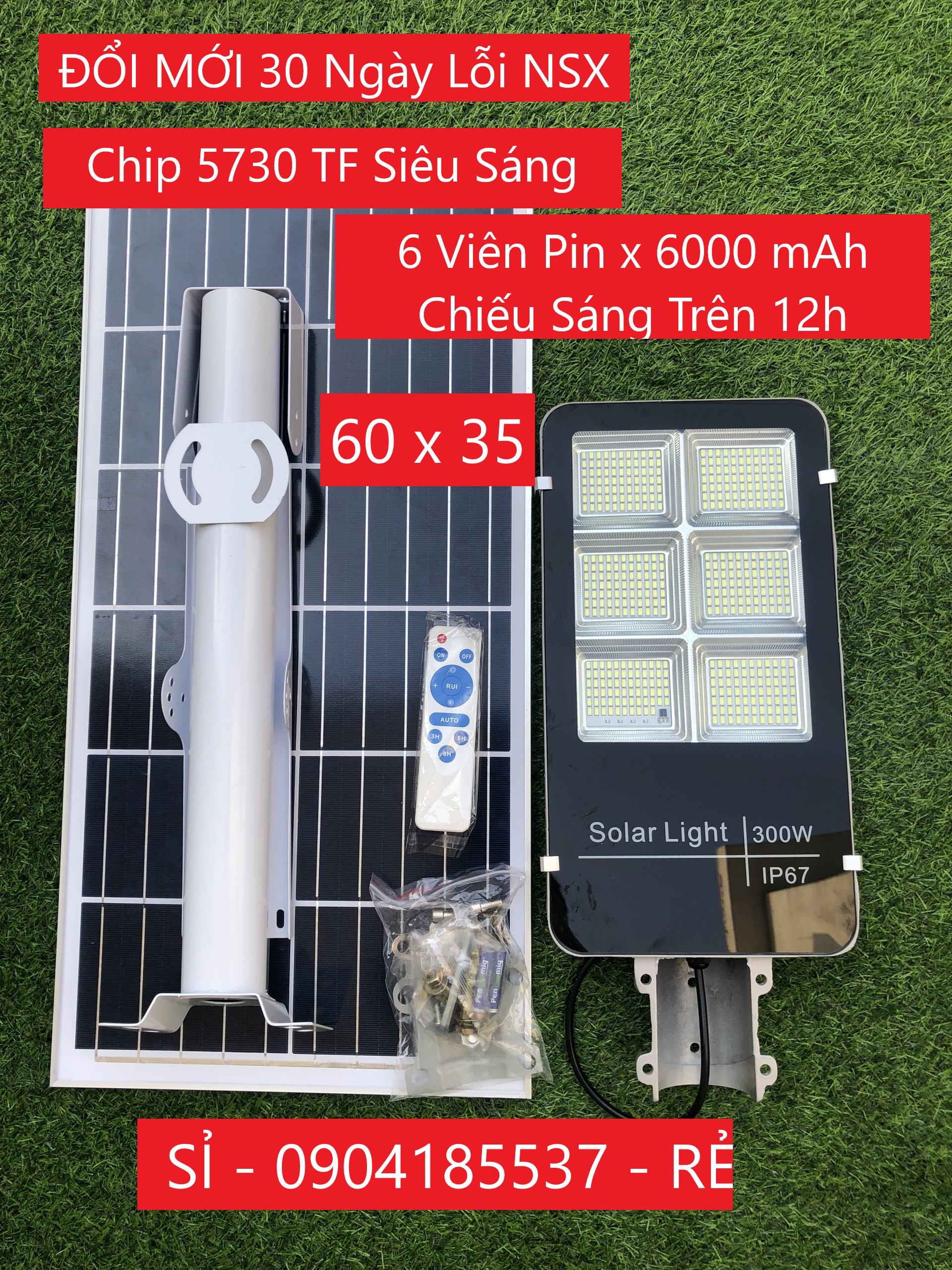 Đèn đường Năng lượng mặt trời 200W