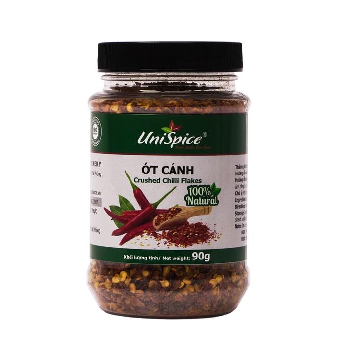 Ớt cánh UniSpice (lọ) 90gr - Ớt cánh chất lượng cao, cay, thơm