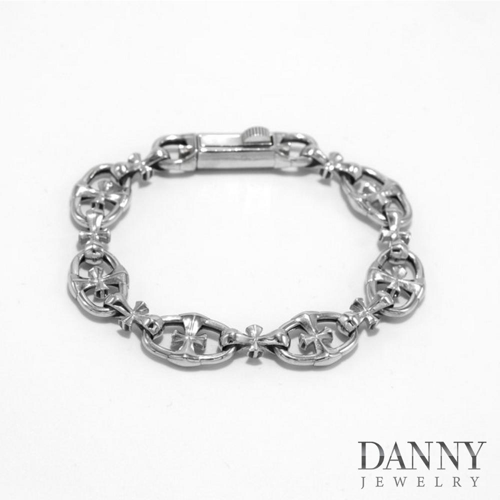 Lắc Tay Nam Bạc Thổ Nhĩ Kỳ Danny Jewelry Xi Rhodium Cao Cấp Không Đen II2T0009