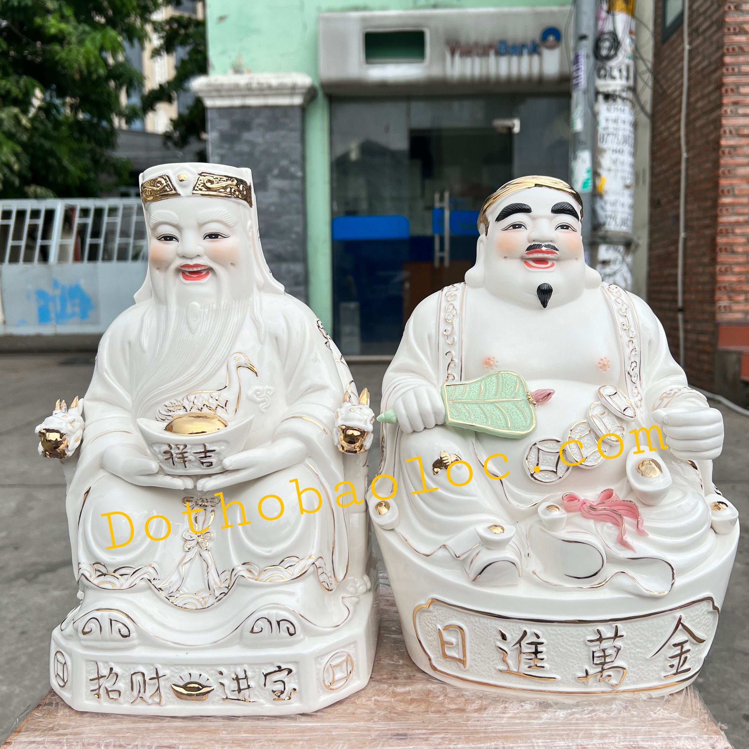 Tượng Thần tài Thổ địa Đức hóa cao cấp cao 30cm
