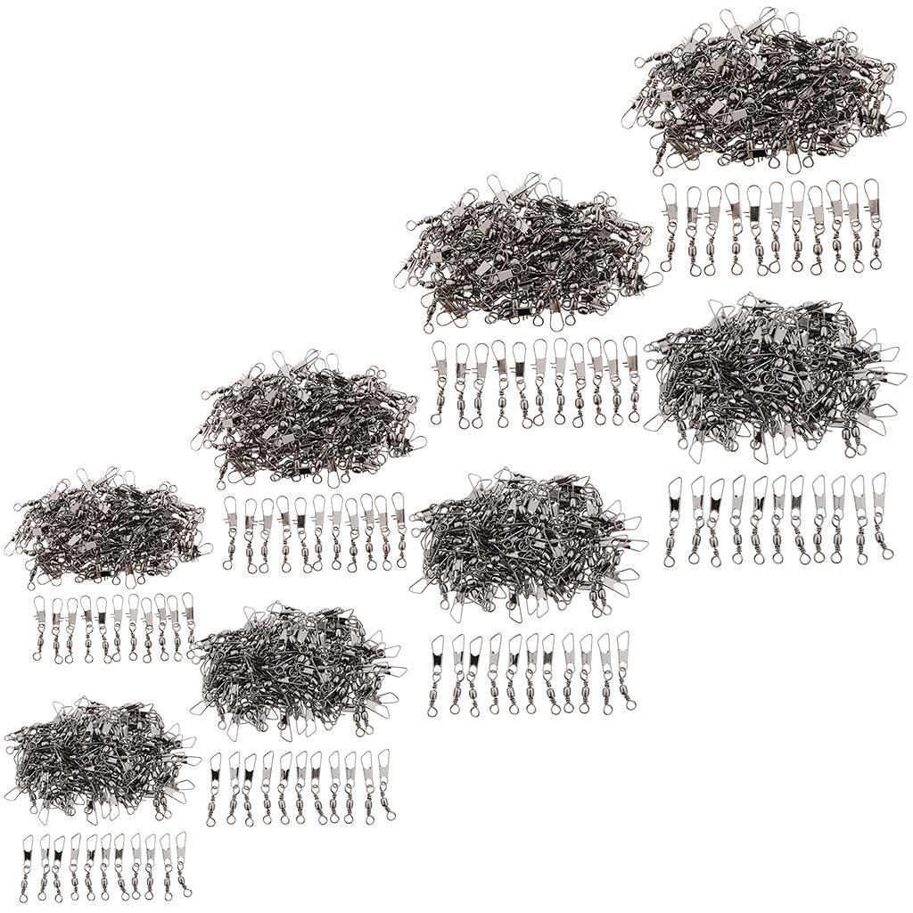 100pcs Ball Bearing Swivel Fishing Swivel with Knob 5B