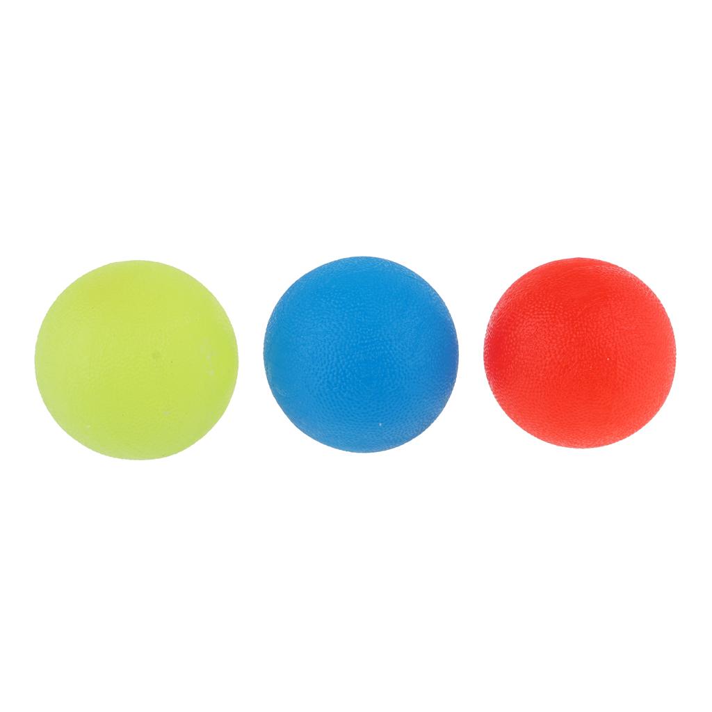 3x Decompression Silicone Balls Anti-stress Toys Grip Exercise  Balls