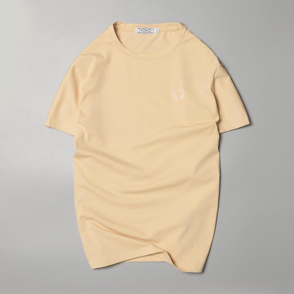 Áo Thun Nam Cổ Tròn vải Cotton co giãn dày dặn phông trơn basic tay ngắn nhiều màu THỜI TRANG NAM 1986