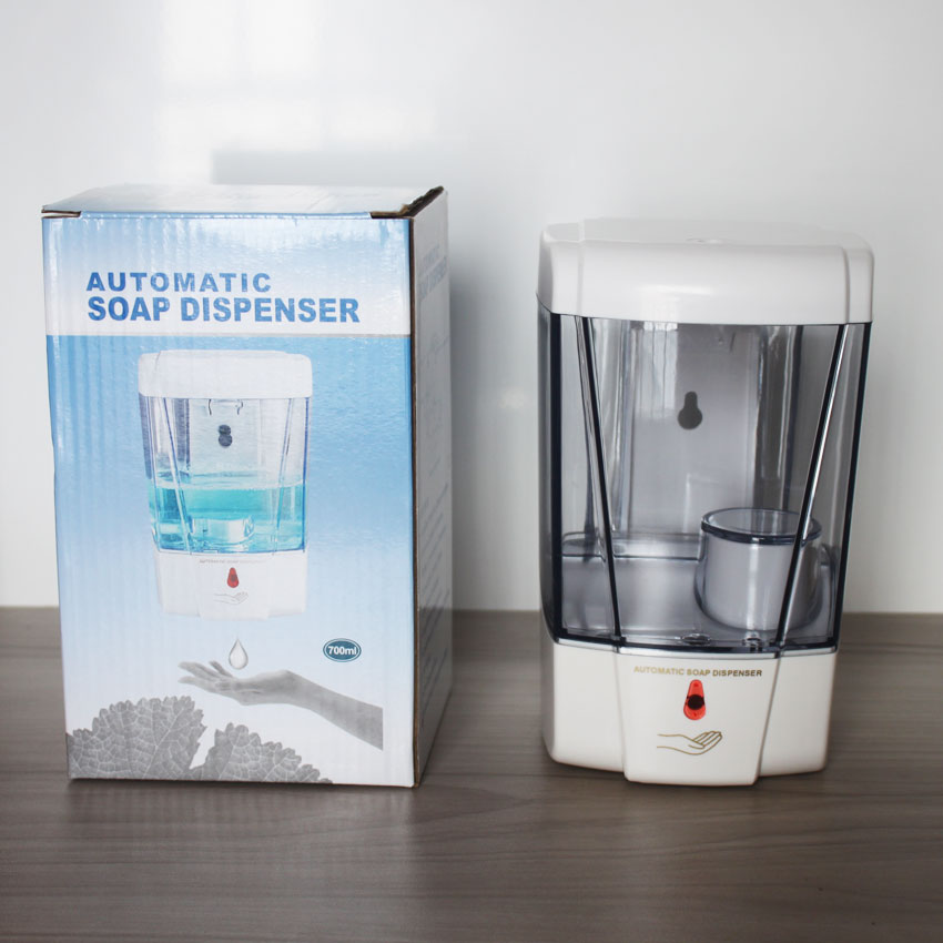 Bình cảm ứng đựng xà phòng, dung dịch sát khuẩn tự động AFD-1309 - 700ml - Dùng pin -