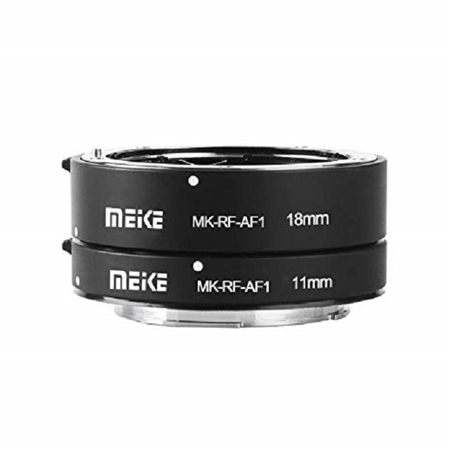 NGÀM CHỤP MACRO MEIKE MK-S-AF3A AUTO FOCUS EXTENSION TUBE 11MM 18MM CHO CANON - Hàng nhập khẩu