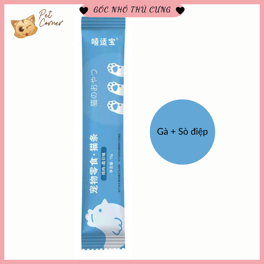 Súp thưởng cho mèo nhiều loại Shizuka | Ciao | Cat Food | Pet Snacks | Masti (15gr)