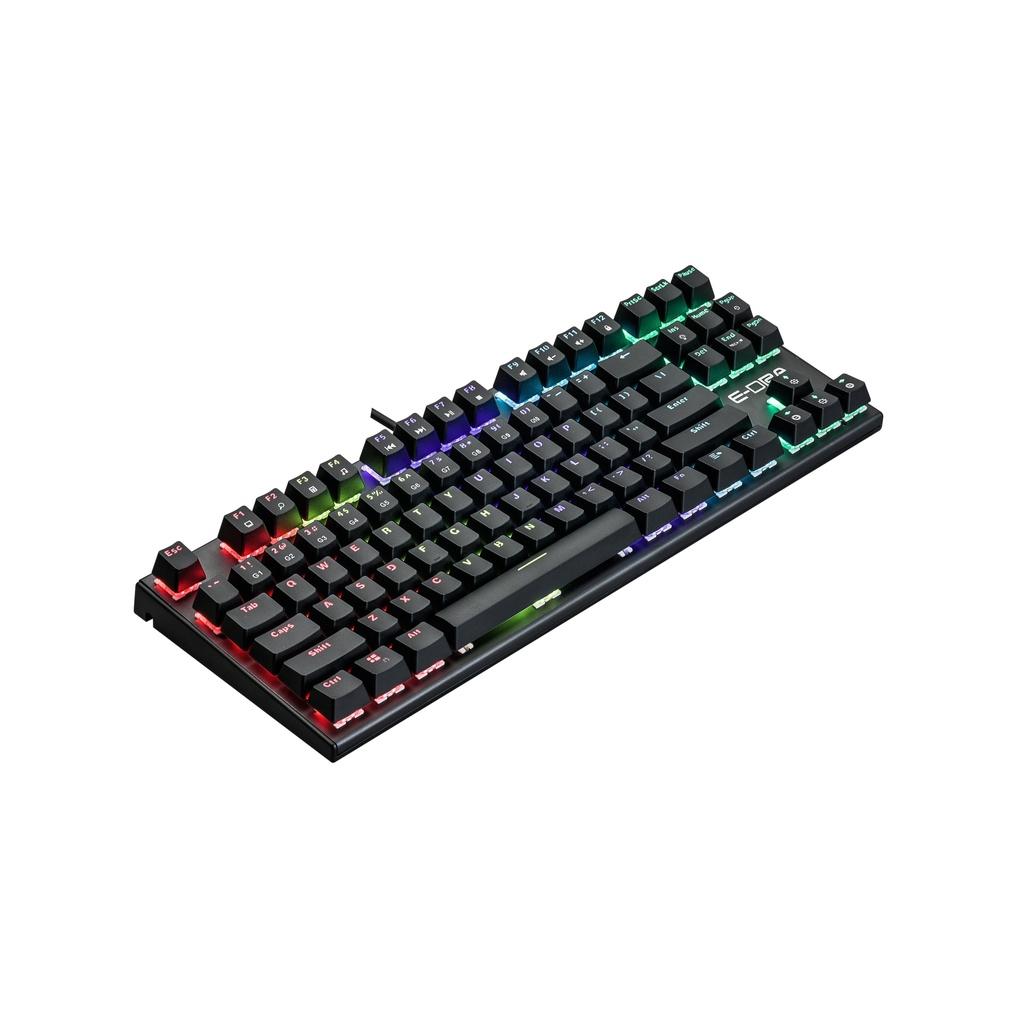 Bàn Phím Cơ Gaming EDRA EK3087v2 New 2021 - LED Rainbow - Bảo hành 24 tháng