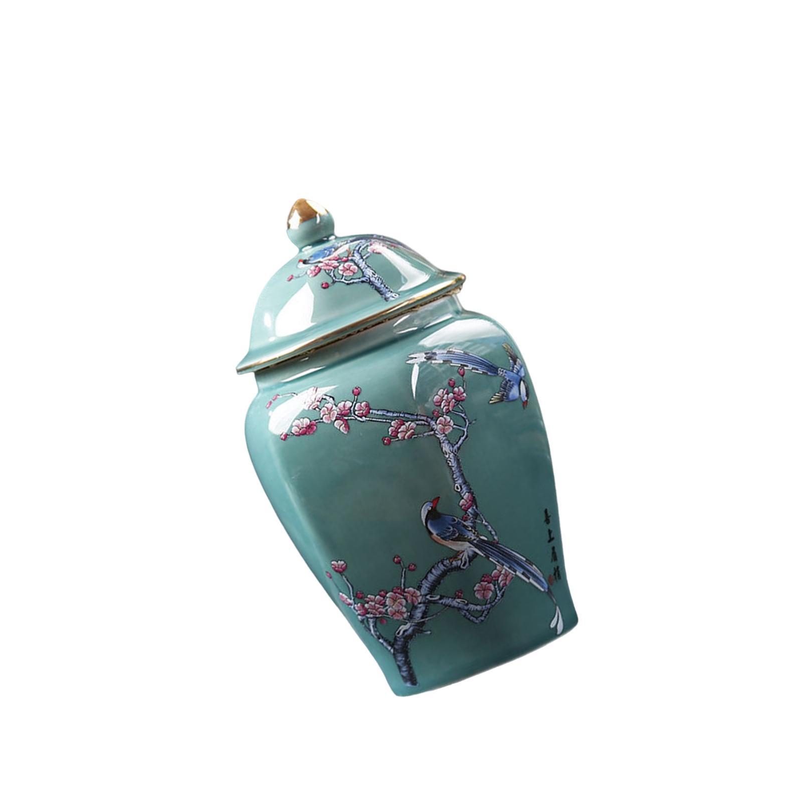 Modern Flower Vase Tea Tin Display Candy Jar Ceramic Ginger Jar