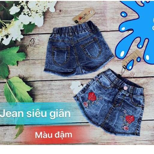 Quần sort jean giả váy cho bé gái diện mùa hè hàng vnxk