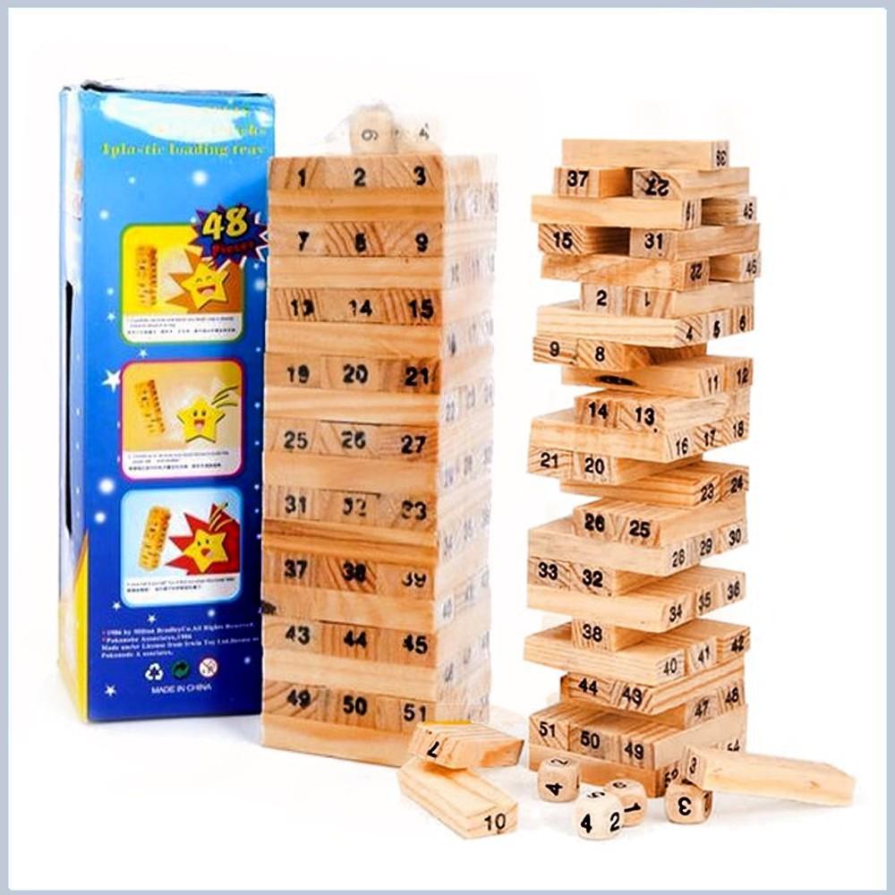 Bộ Đồ Chơi Rút Gỗ 54 Thanh Mini H107
