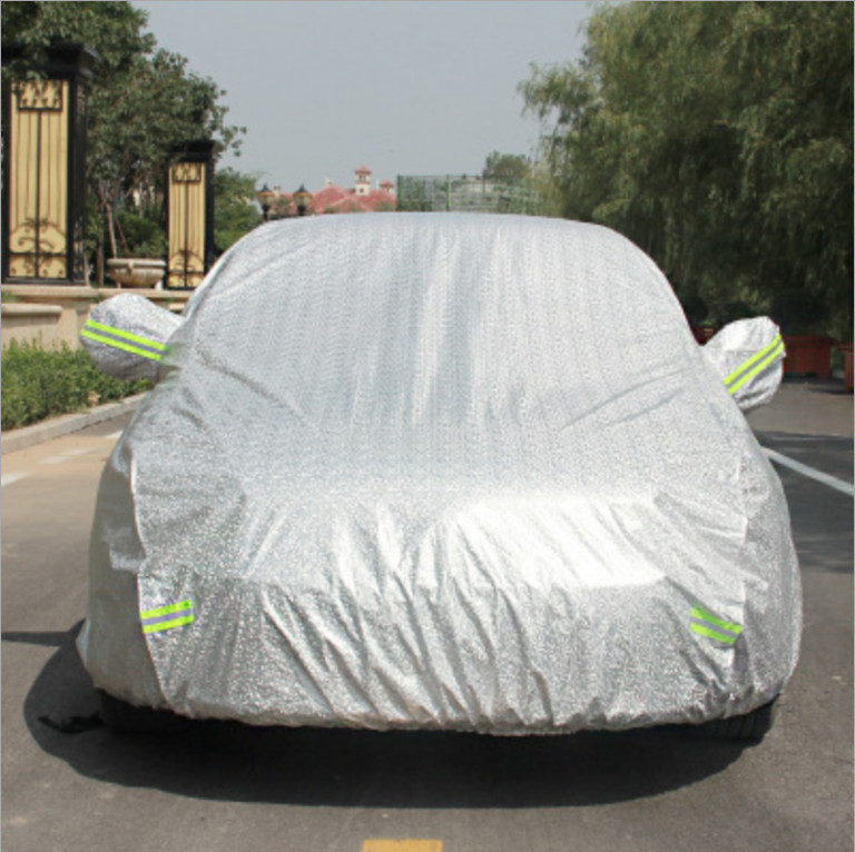 Bạt phủ ô tô (dành cho xe 5 chỗ) tráng nhôm cách nhiệt chống nắng nóng