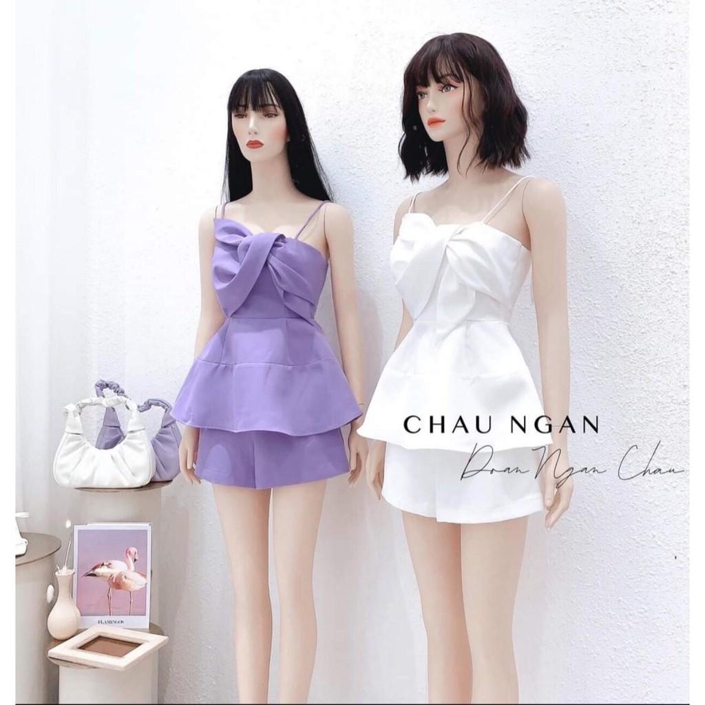 Sét bộ nữ hai dây kết nơ ngực có nhiều màu để lựa chọn HT15 AM