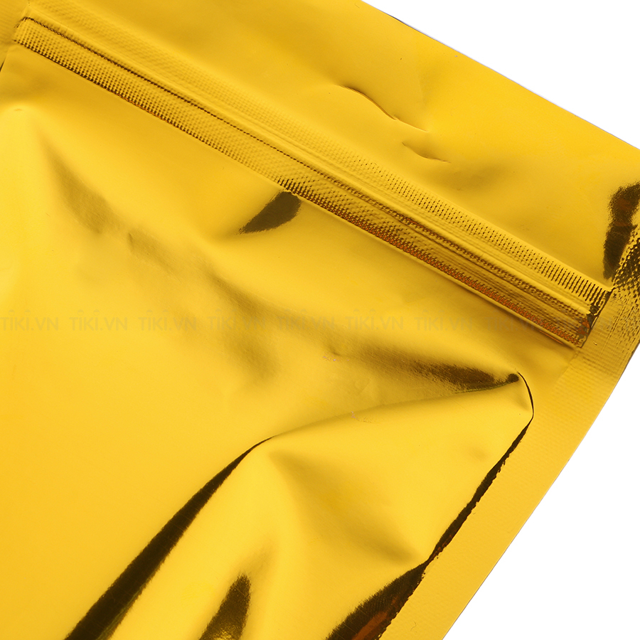 Túi Zip Màu Gold  Đáy Đứng Màng Ghép Mpet