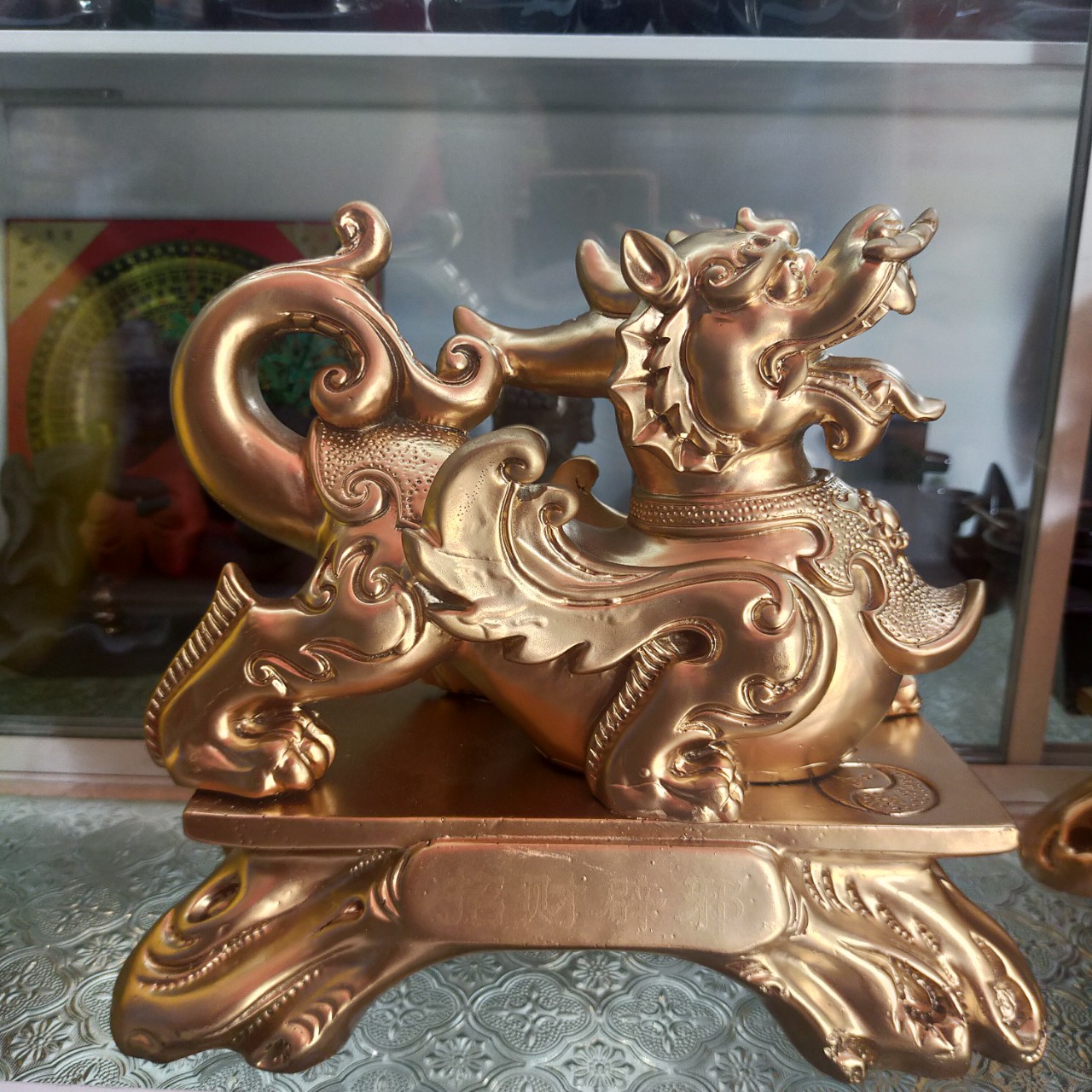 Tỳ Hưu Poly màu vàng dài 22cm