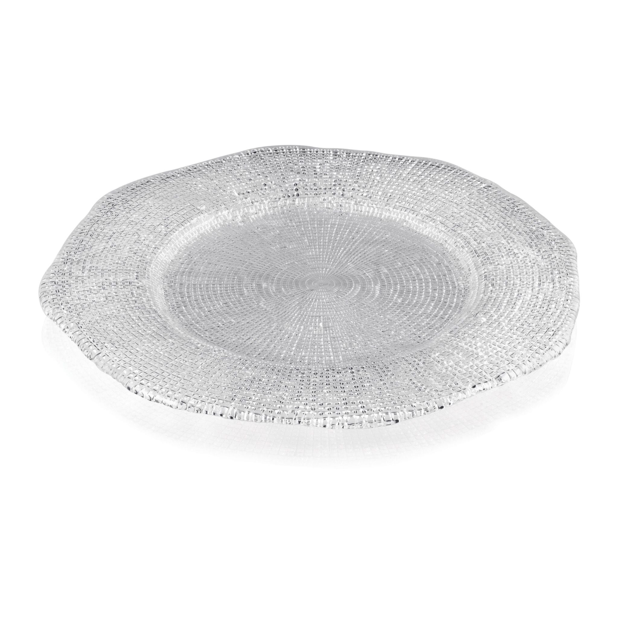 Đĩa tròn IVV Diamante Charger trắng 34cm hàng chính hãng