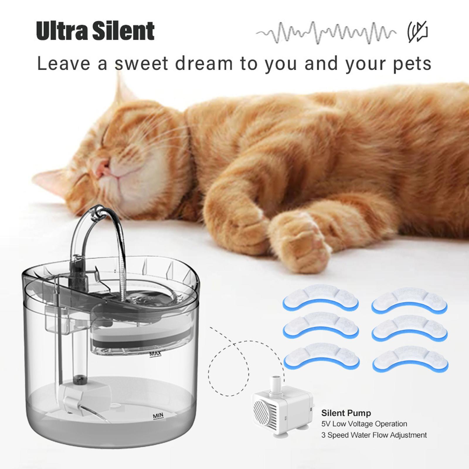Automatic Cat Water Fountain with Faucet Cat Dog Water Fountain Water Dog Water Dispenser for Pet Healthy Drinking Fountain