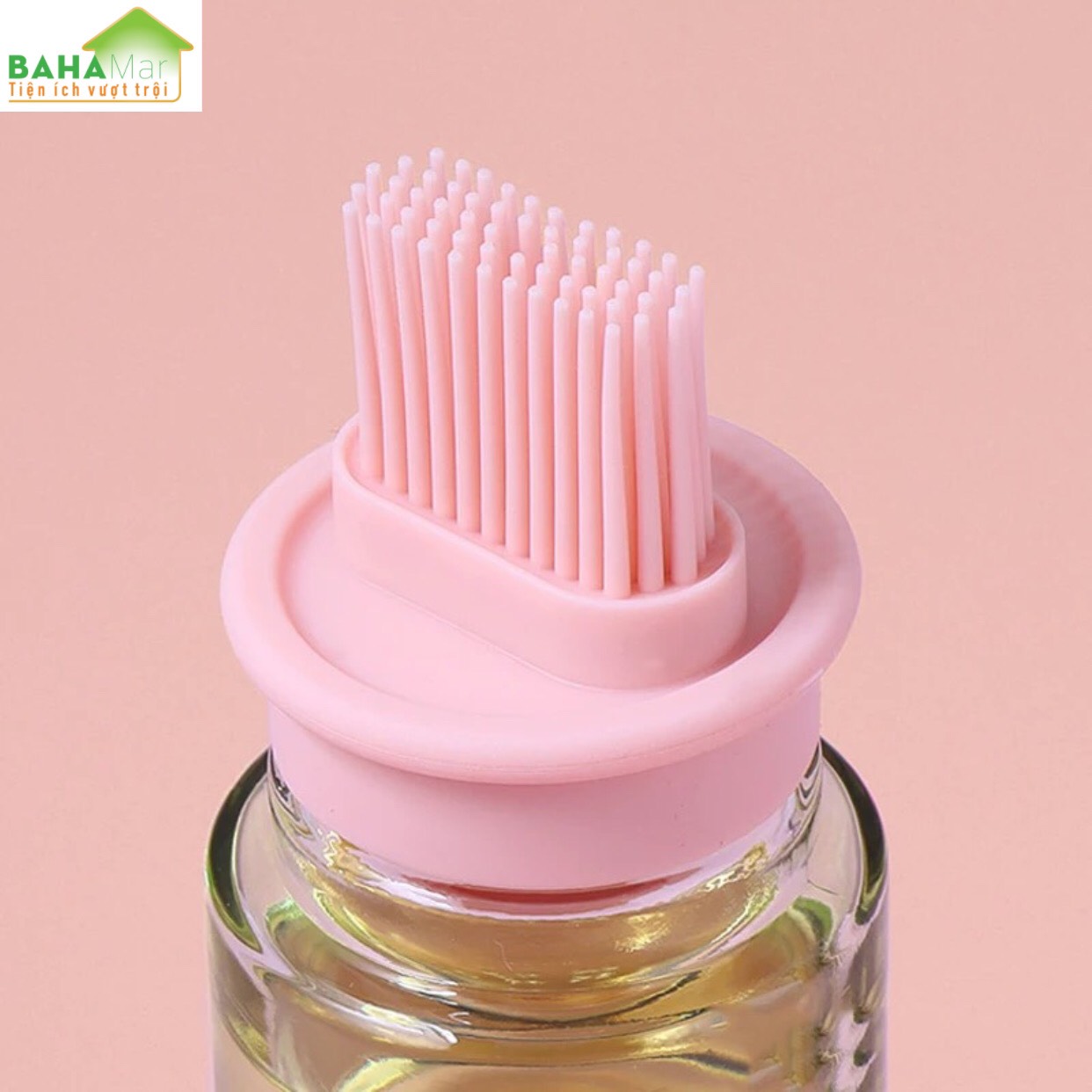 BÌNH GẮN CỌ SILICONE PHẾT DẦU NƯỚNG "BAHAMAR" có thể đổ đầy bình với dầu, nước sốt, ...để phết lên cho bánh ngọt, thịt và rau củ…