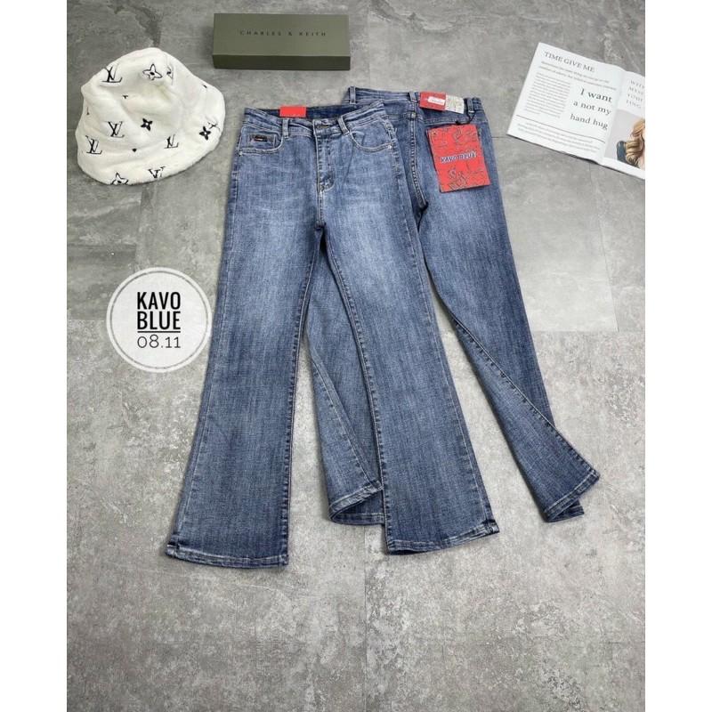 Quần jeans ống loe co giãn cạp cao size 26/30