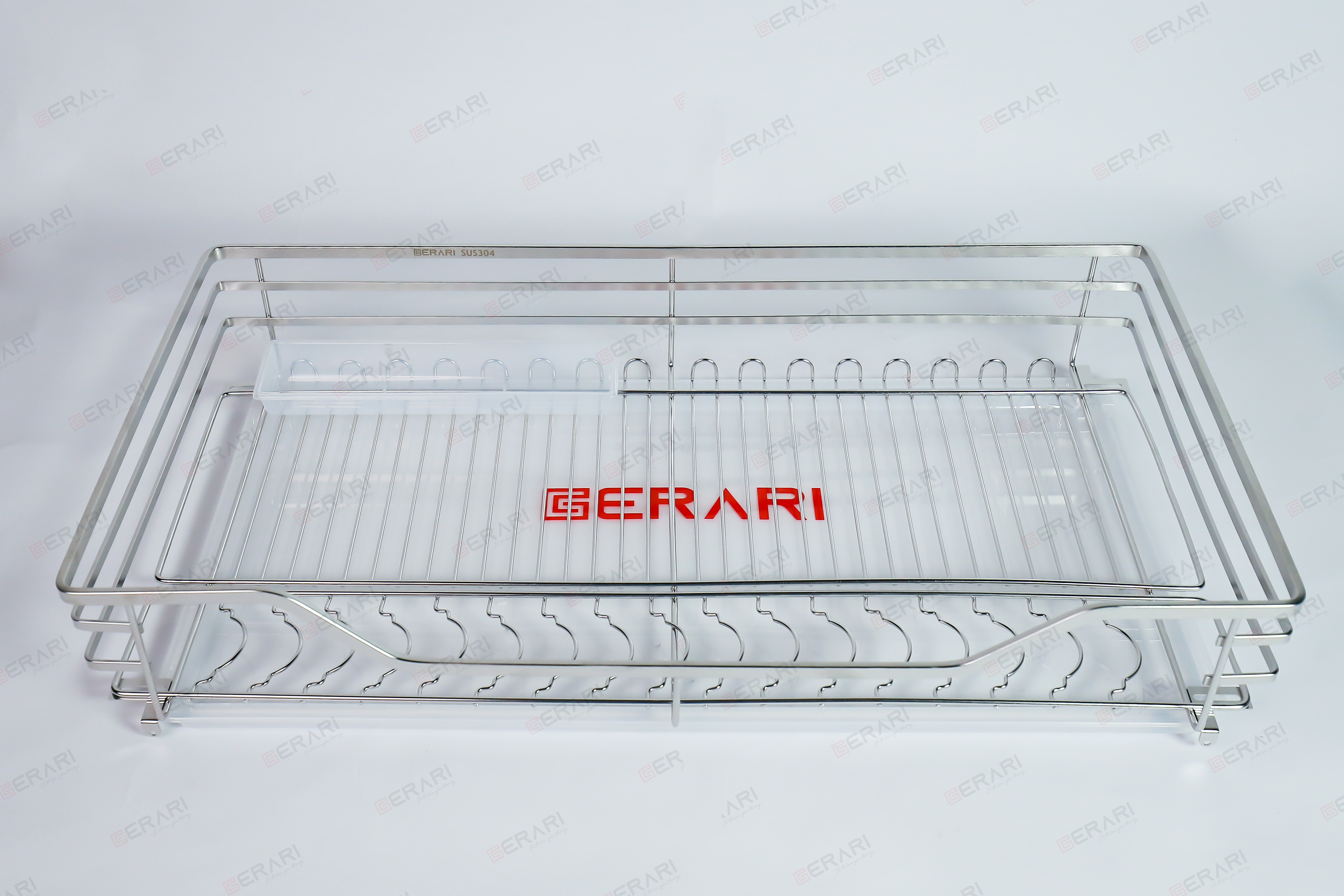 Giá đựng xoong nồi bát đĩa 1 tầng bằng inox