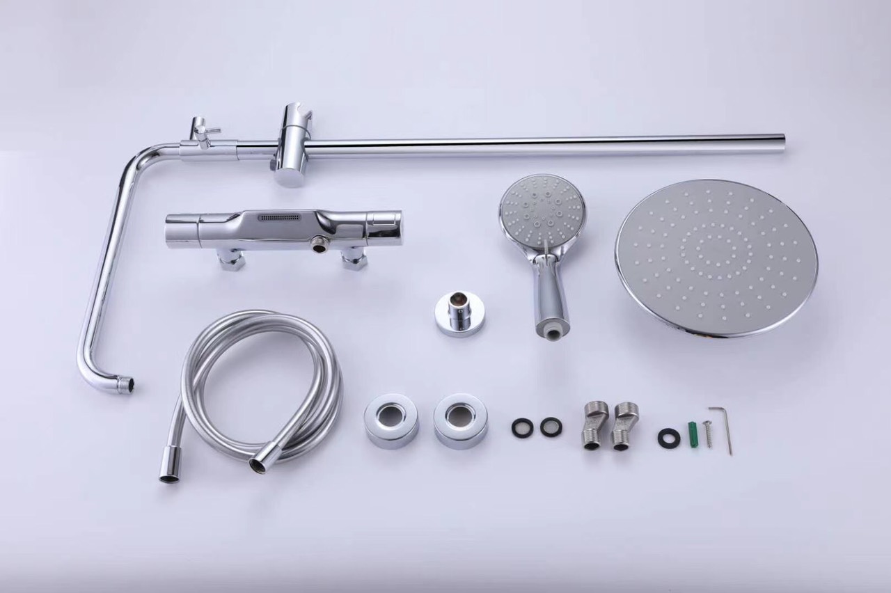 Sen cây nóng lạnh nhiệt độ tròn Đồng mạ Crom