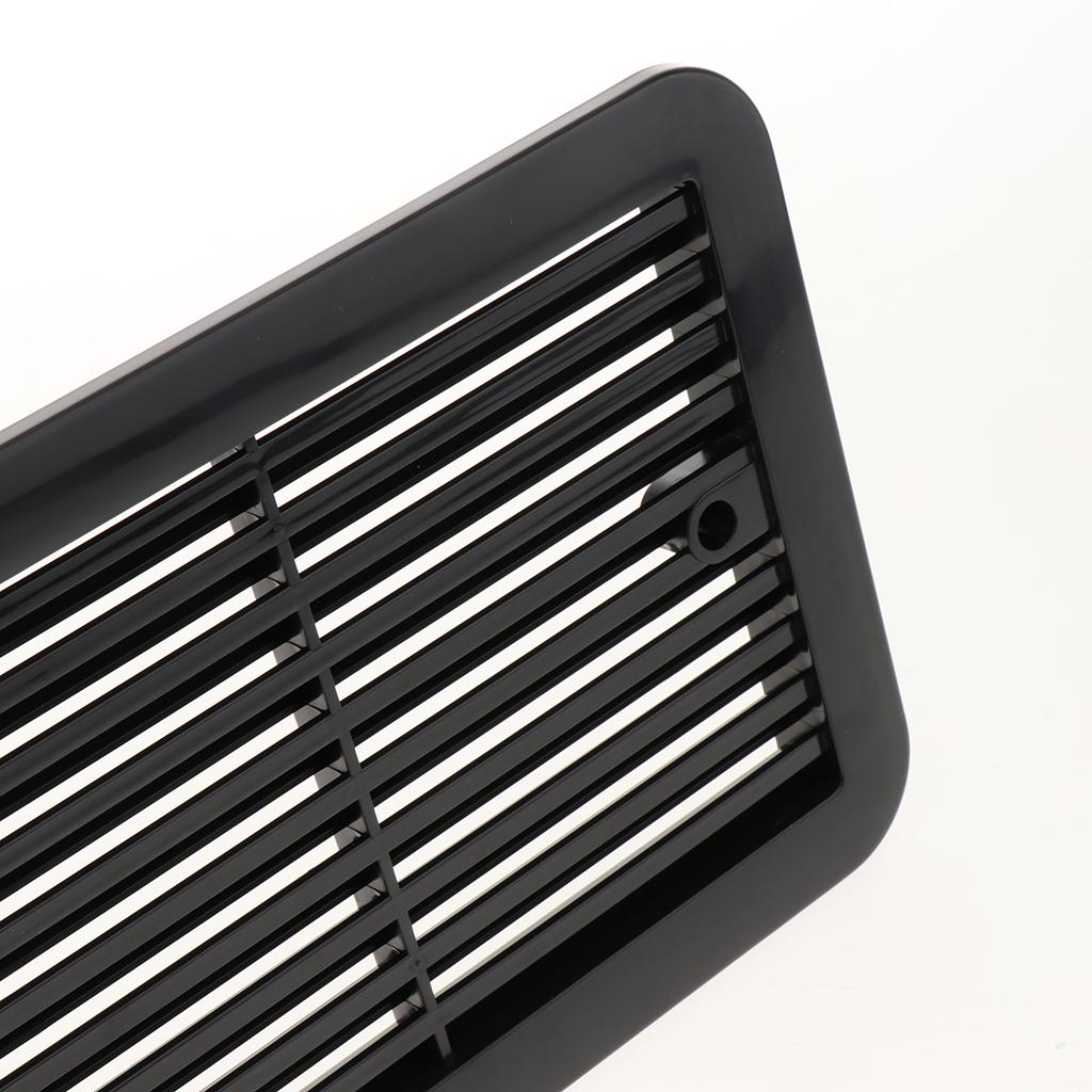 RV Camper Caravan Side Air Vent Outlet Grille Cover WITHOUT FAN - BLACK