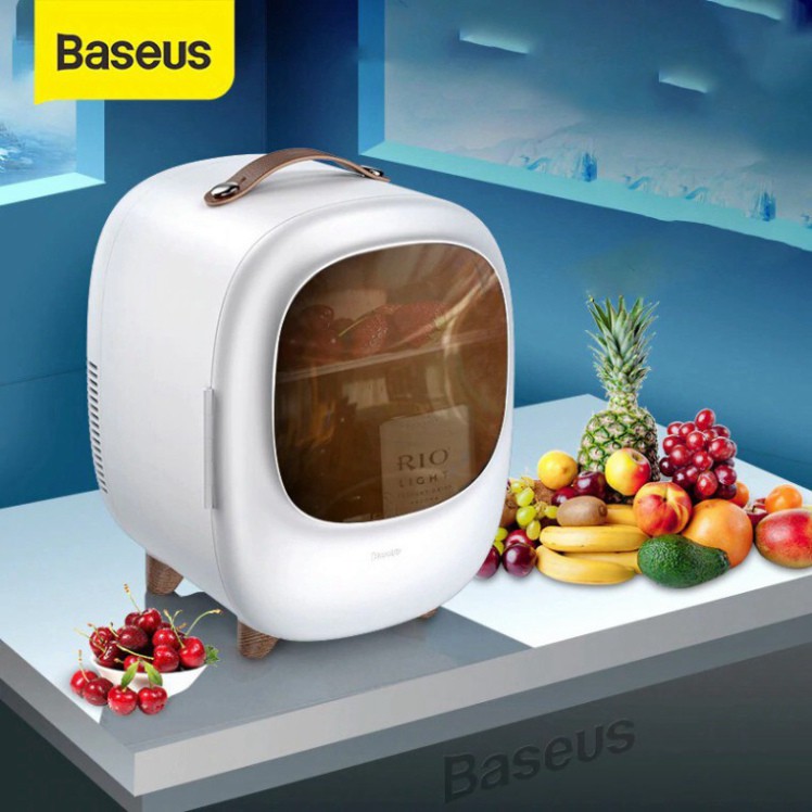 Tủ Lạnh Mini Dung Tích 8L Làm Mát 0 Độ Làm Nóng 65 Độ Dễ Dàng Mang Đi Du Lịch, Picnic Hàng Chính Hãng Baseus