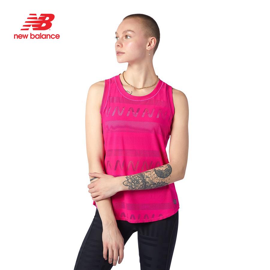 Áo ba lỗ thể thao nữ New Balance Q Speed Jacquard - WT13276PGL (form quốc tế)