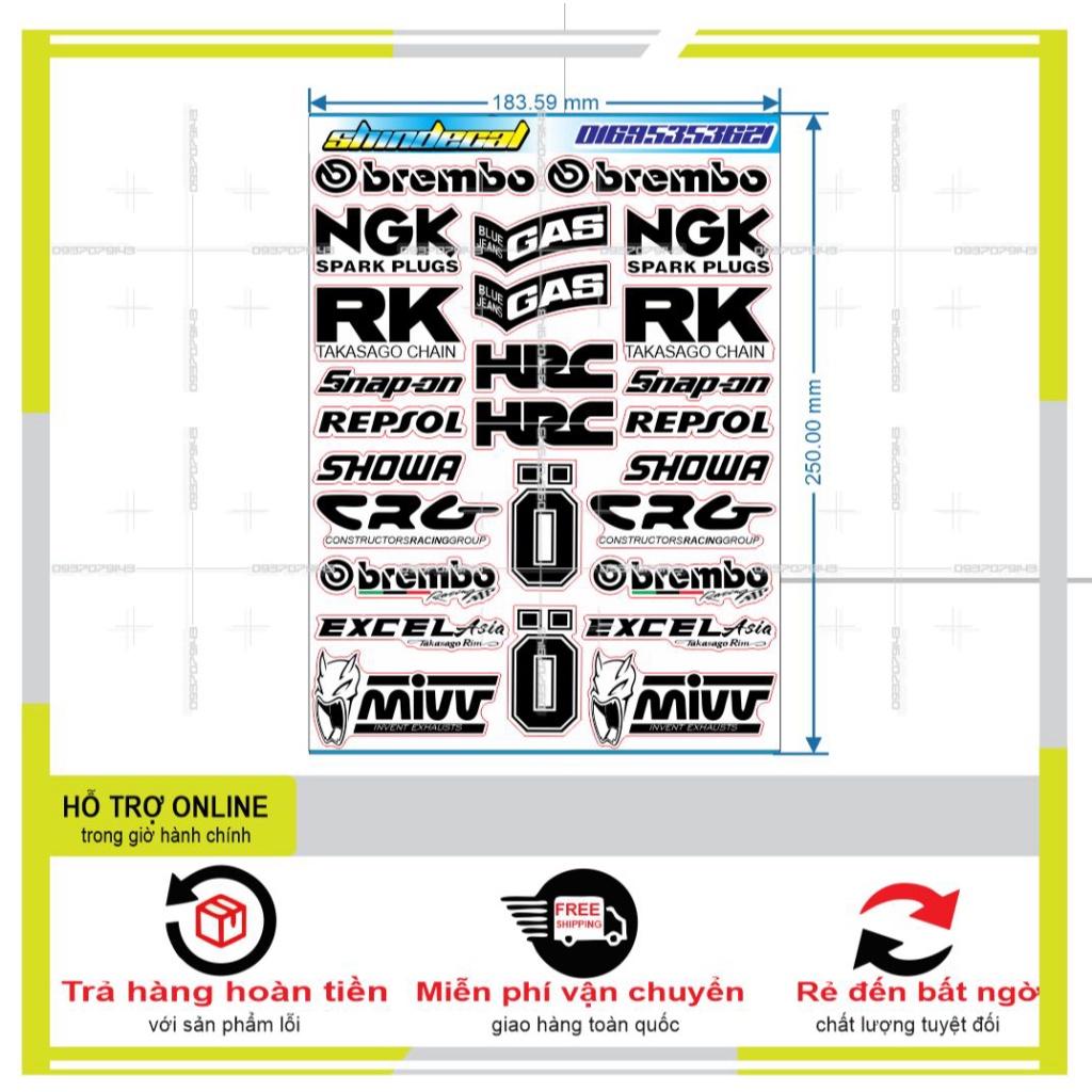 LOGO STICKER IN DECAL TRONG SUỐT  - BI DECAL