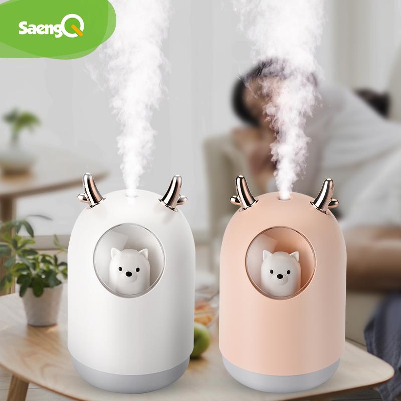 SaengQ Điện Máy Phun Sương Tạo Độ Ẩm Hương Thơm Không Khí Máy Khuếch Tán Tinh Dầu Siêu Âm Thanh Máy Tạo Độ Ẩm Không Khí Tinh Dầu USB Máy Khuếch Tán Tinh Dầu Mát Phun Sương Tạo Cho Gia Đình