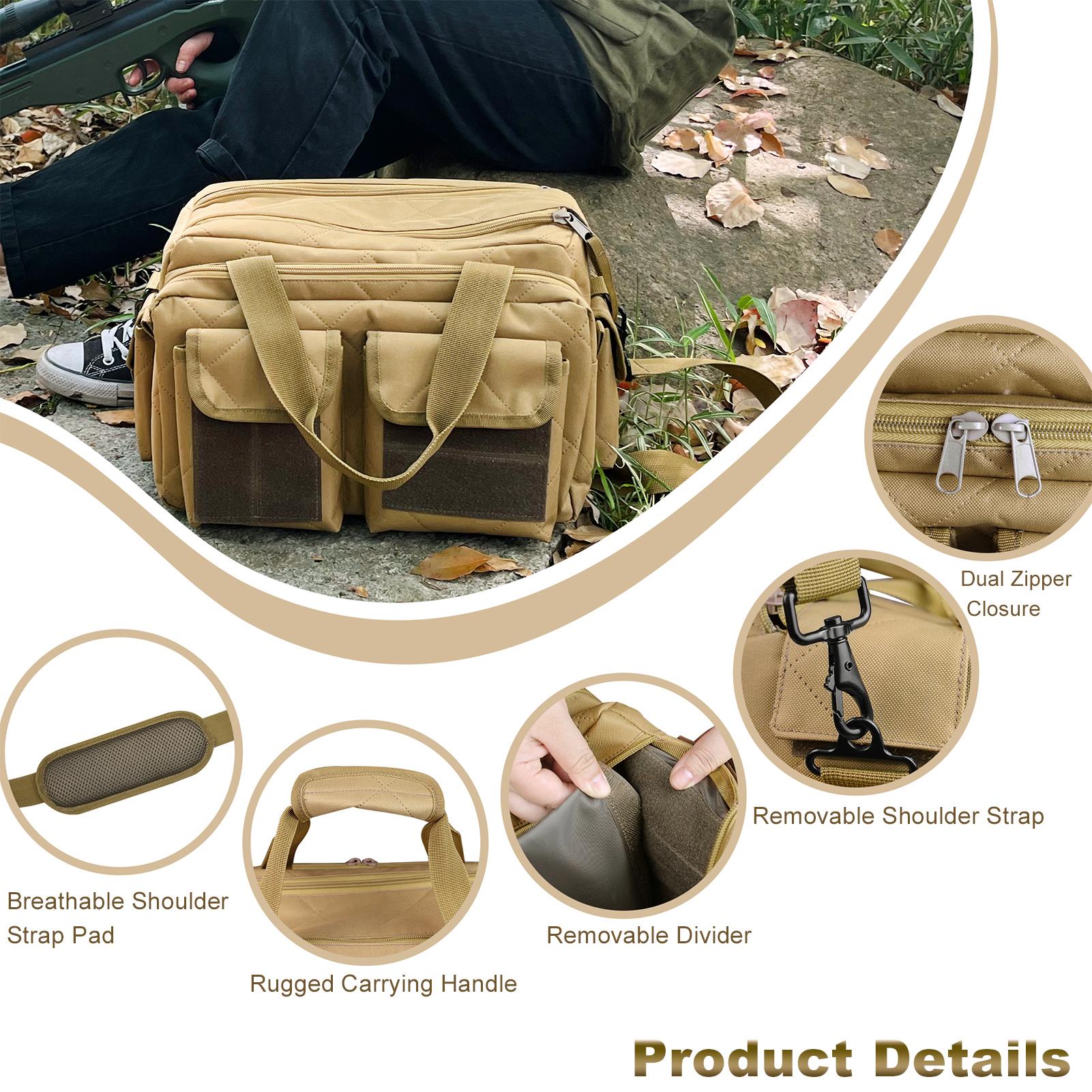 Outdoor Duffel Bag Multi-Pocket Camping Hunting Gear Shoulder Bag for Camping Hiking Shooting