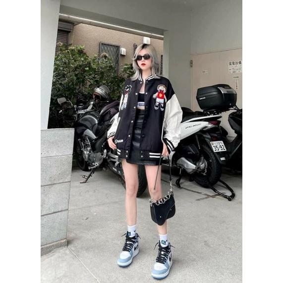 ÁO KHOÁC BOMBER TAY BỒNG 2 BỘ XƯƠNG