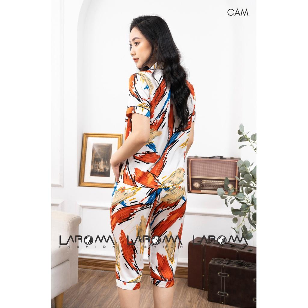 Bộ Pijama họa tiết lửng nữ Laroma