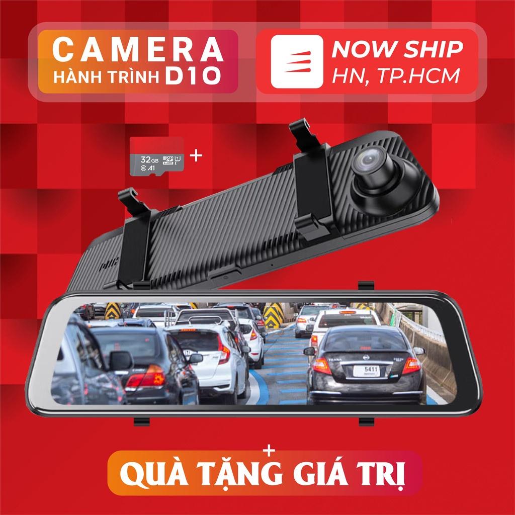Camera hành trình ô tô D10 XETABON Full HD sử dụng hệ điều hành android, ra lệnh bằng giọng nói