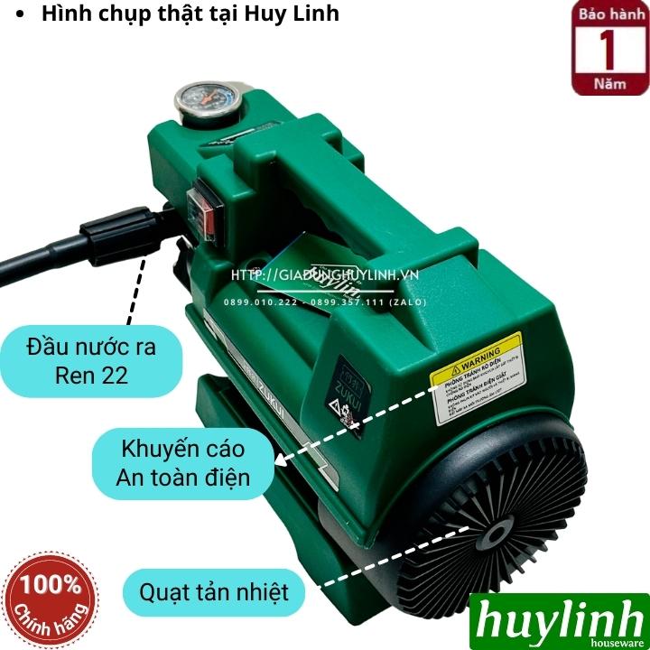 Máy xịt rửa xe Zukui Z70 - Công suất 2800W - Model 2023 - Tự hút nước - Tự ngắt - Motor cảm ứng từ
