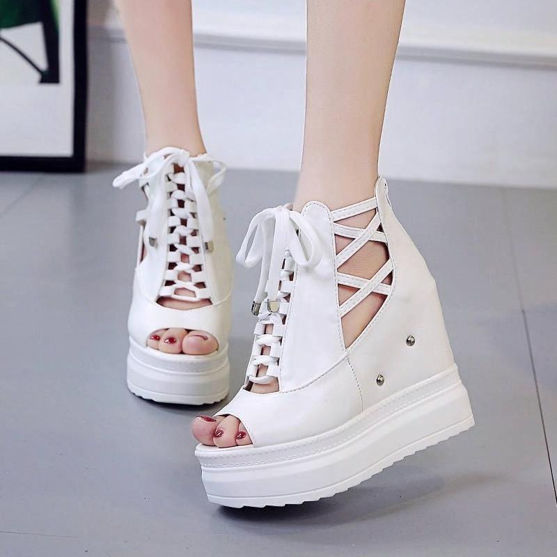 Giày Sandal nữ đế xuồng cá tính S115