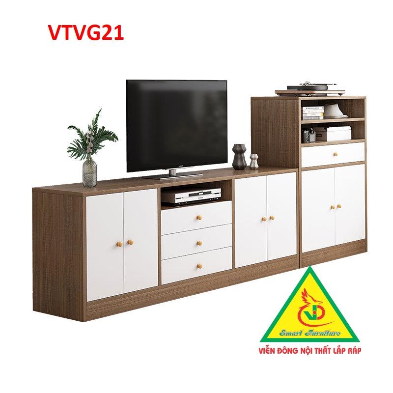 Kệ Ti Vi để sàn Trang Trí VTVG21 - Nội Thất Lắp Ráp Viendong Adv