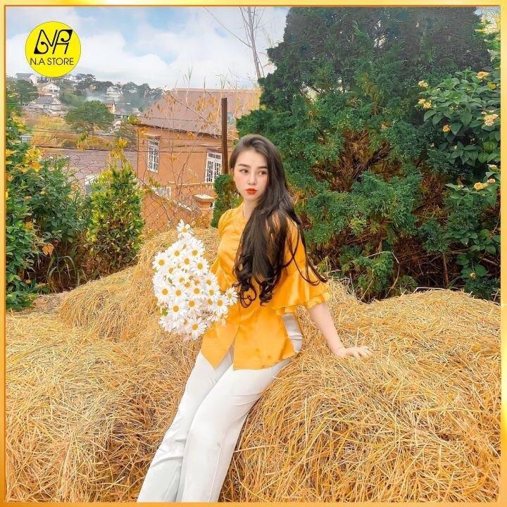 ĐỒ LAM ĐI CHÙA Đẹp Cao Cấp Trang Nhã Chất Vải Đũi Họa Tiết Con Bướm - AL008 - 2021 Dành Cho Phậ