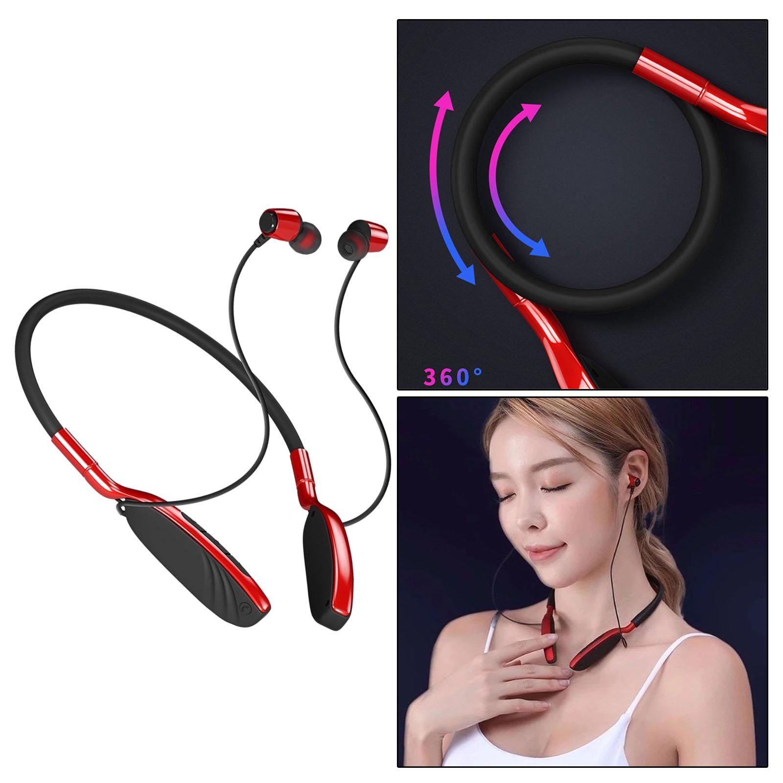 Bluetooth Headphones, V5.0 Wireless Neckband Headphones for Online Teaching, Headset Noise Cancelling with Mic