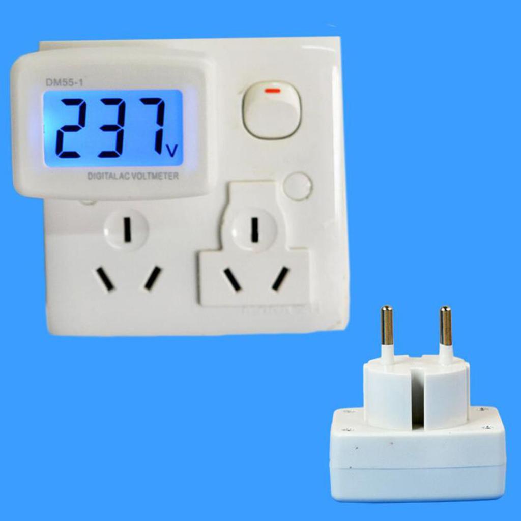 LCD Digital Voltmeter 220V Panel Voltage Tester Meter for Home Industrial