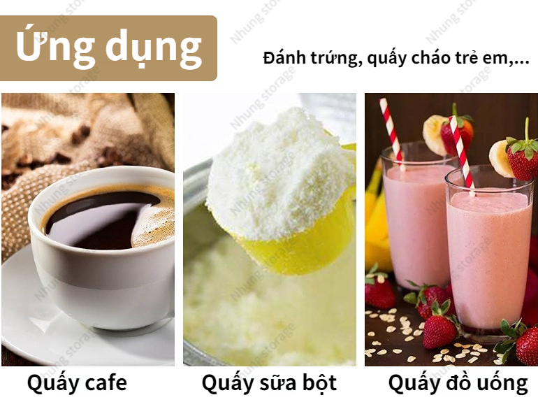 Máy Đánh Trứng Quấy cháo trẻ em Tạo Bọt Cafe Cầm Tay mini Tiện Lợi