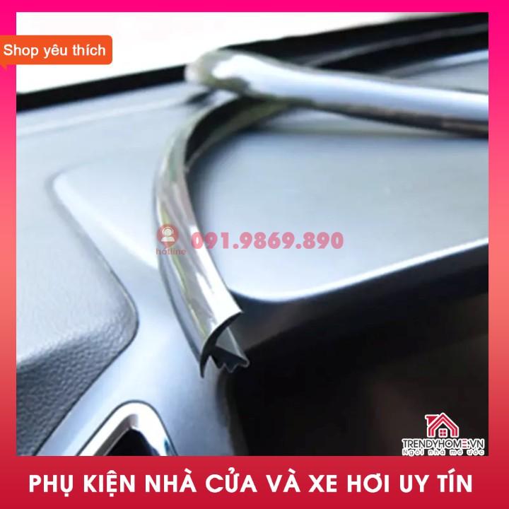 Bộ 1,6m Gioăng Cao Su Chữ T kèm que hỗ trợ gài | chặn nước khe kính lái thích hợp mọi loại xe