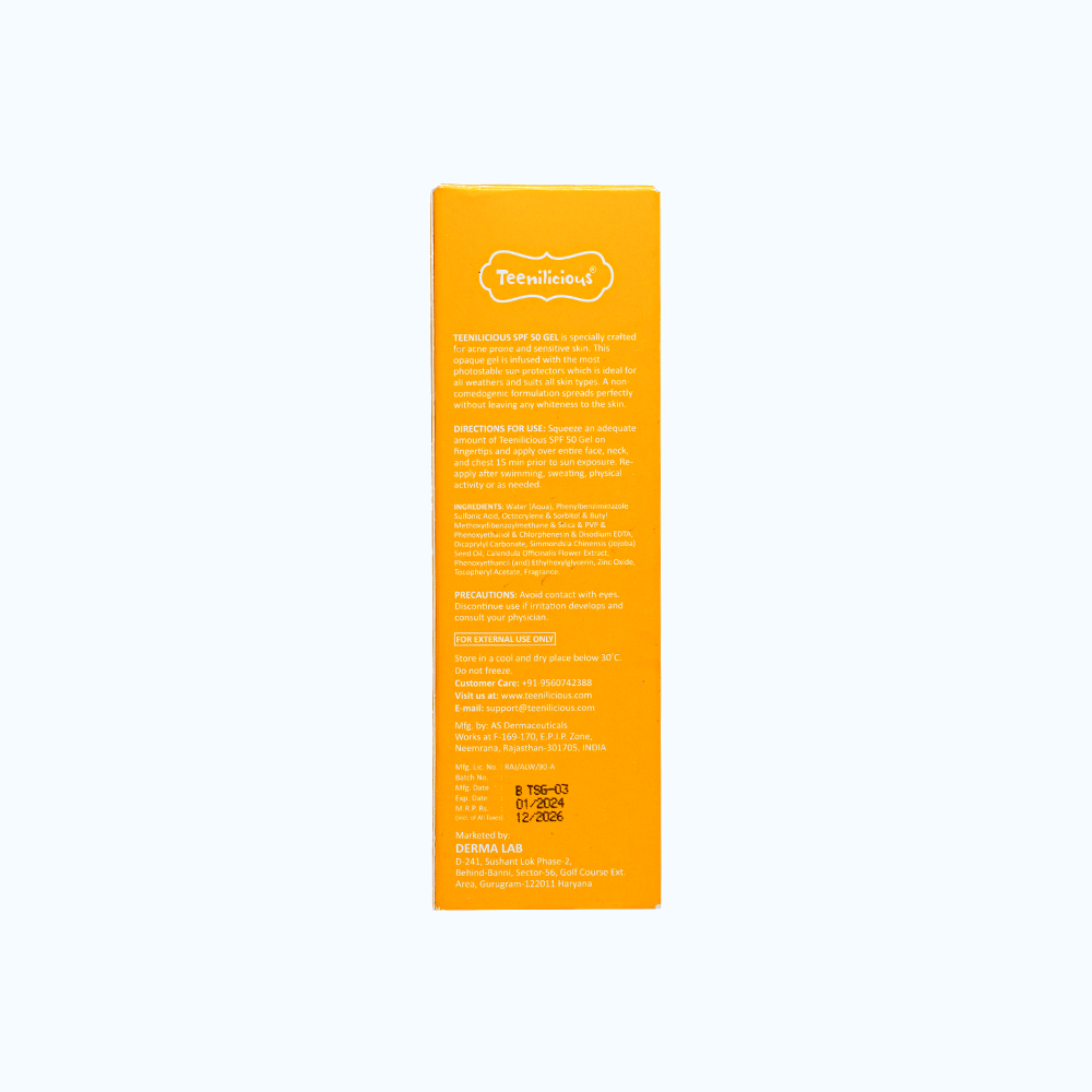 Gel chống nắng Teenilicious SPF 50 Gel (75g)