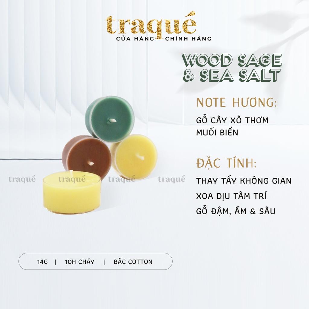 Nến thơm tinh dầu Aurae - dòng Signature -SX tại VN - WOOD SAGE & SEA SALT