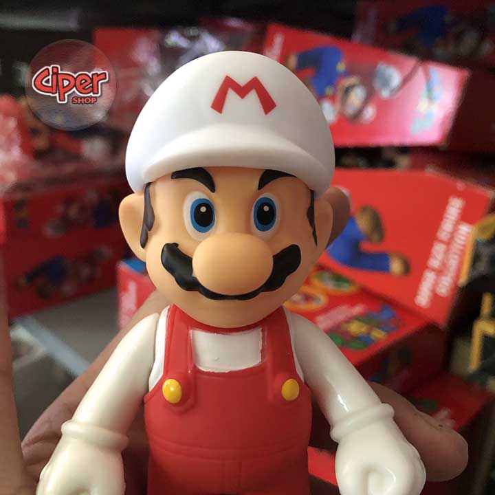 Mô hình Mario Mũ Trắng 12cm - Mô hình Mario