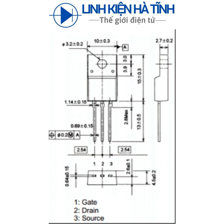 Linh kiện kênh N 2SK3868 K3868 3868 TO-220 5A 500V