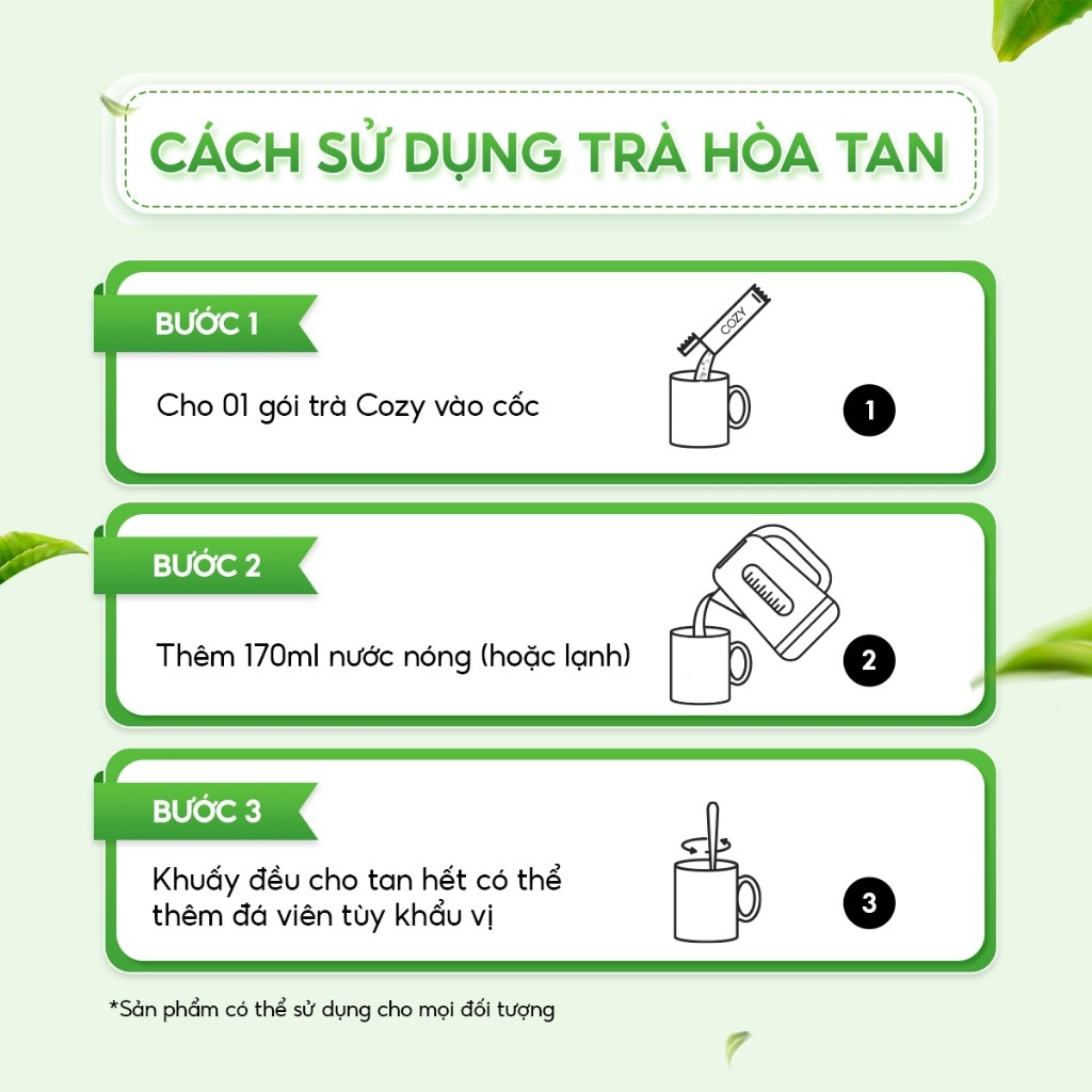 Cozy Trà Sữa 3in1- Sầu Riêng 10 gói x 17g Hộp