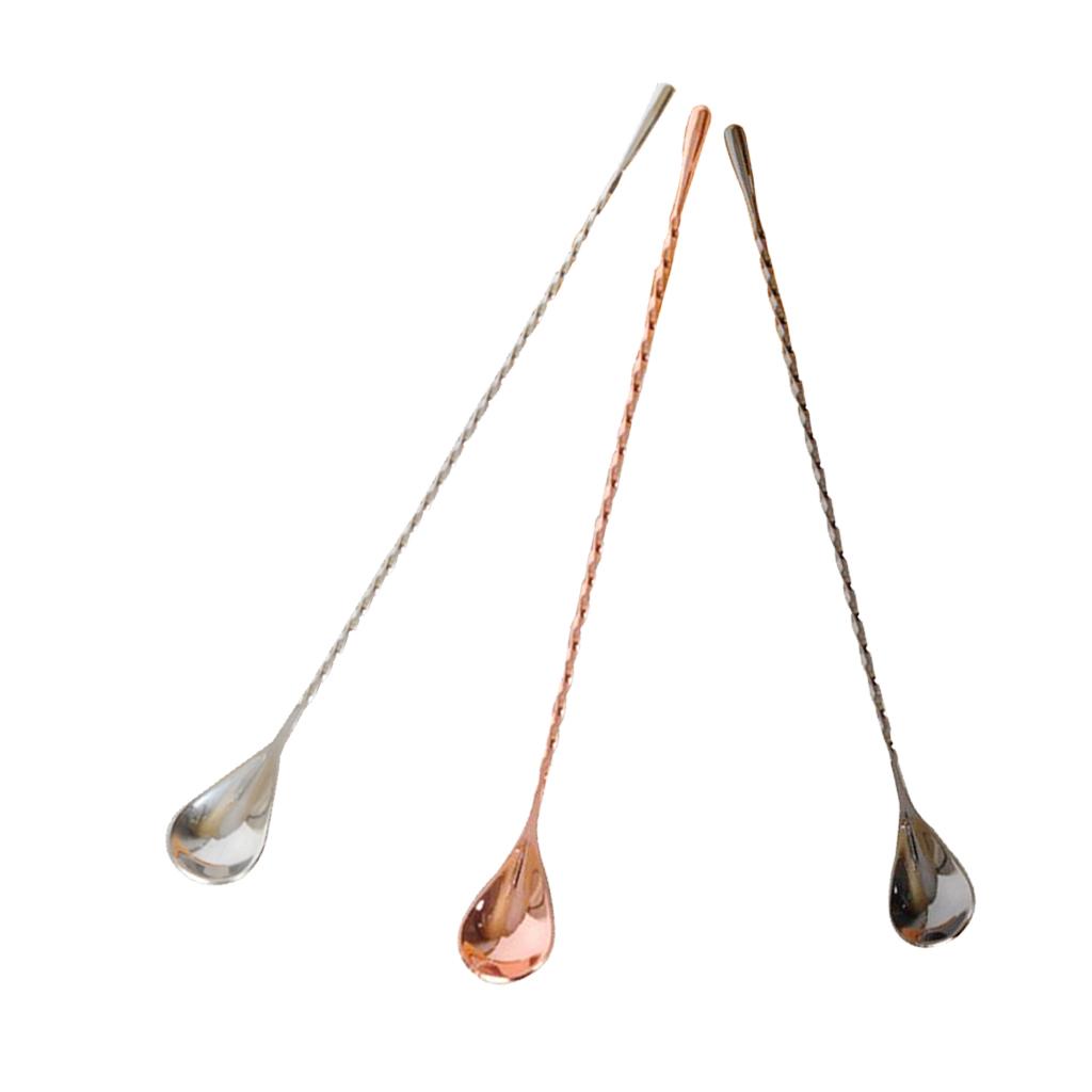 Long Handle Iced Tea Spoon Coffee Spoon Ice Cream Spoon Stainless Steel Cocktail Stirring Spoons